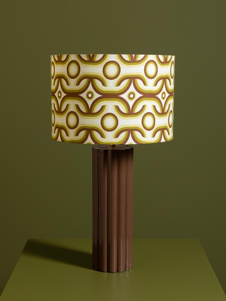 Lampe striée marron Cosmic Chehoma