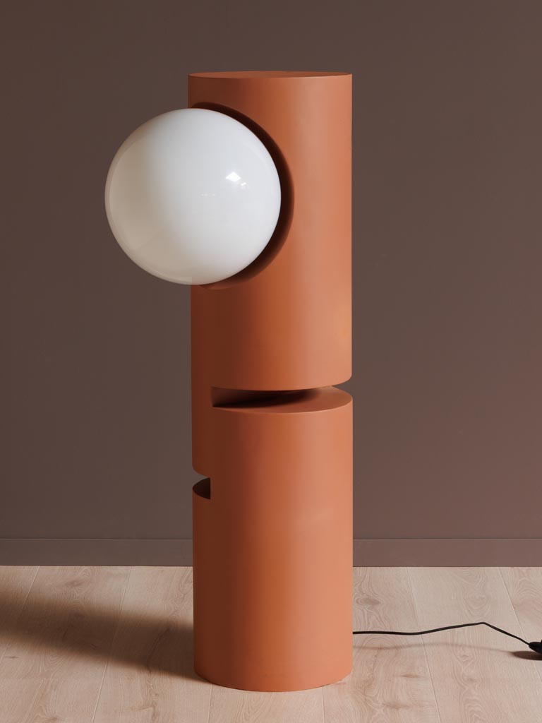 Lampe sur pied terracotta Orbia Chehoma