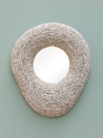 Miroir billes blanches Laperla