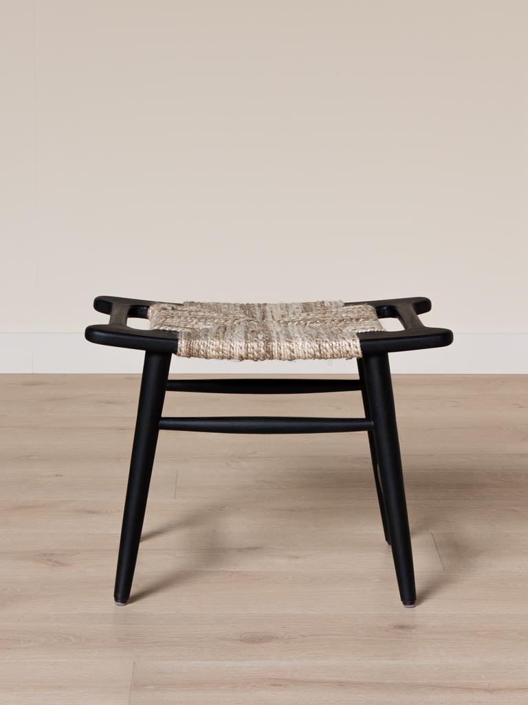 Tabouret tressé de laine Ovira Chehoma