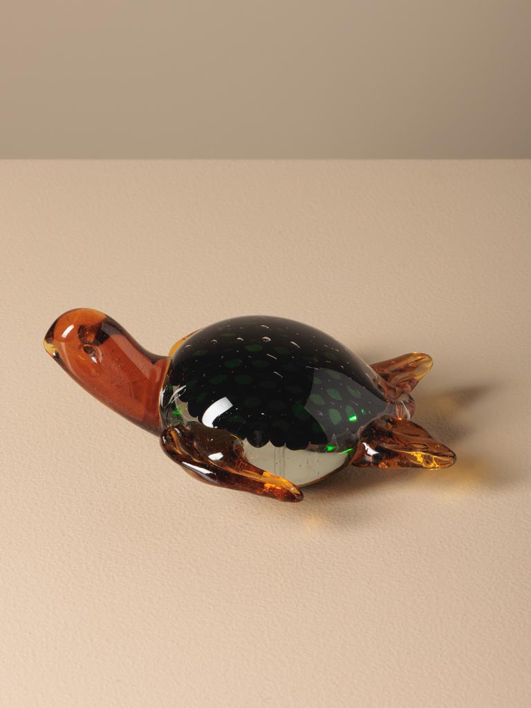 Tortue en verre verte cHEHOMA