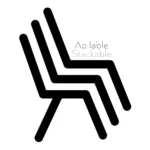 Chaise blanche Victory – Image 7