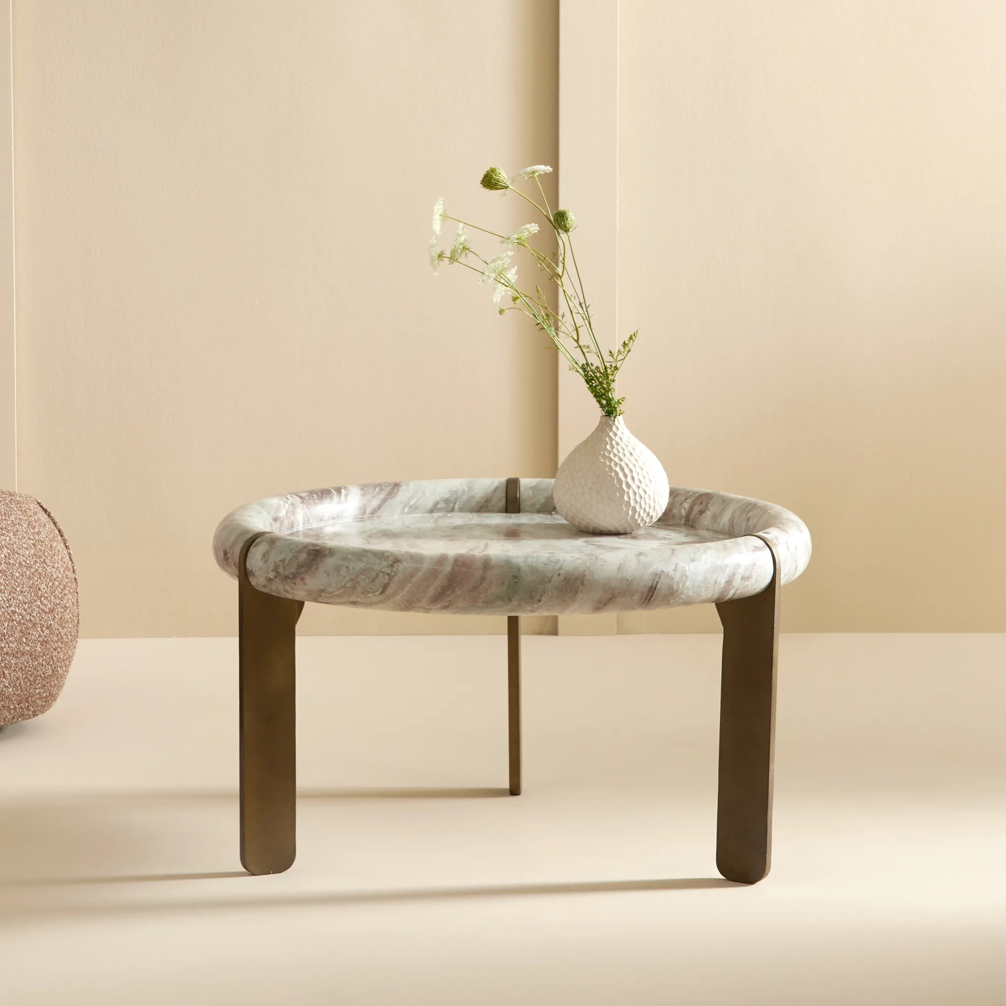 Grande table basse marbre métal Prosper Signature