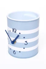 Horloge pot à crayons bleu turqoise – Image 2