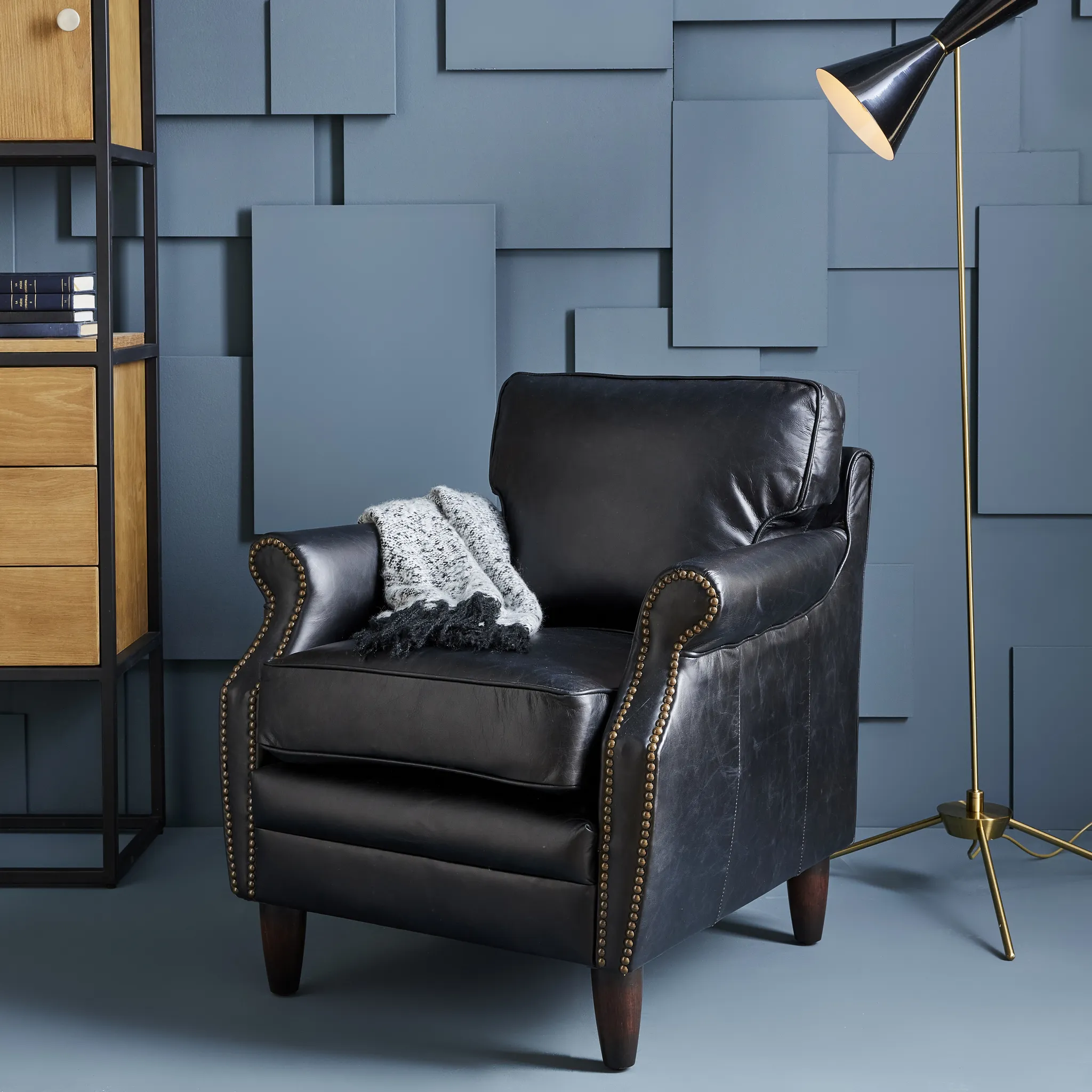 Fauteuil Kansas noir Signature