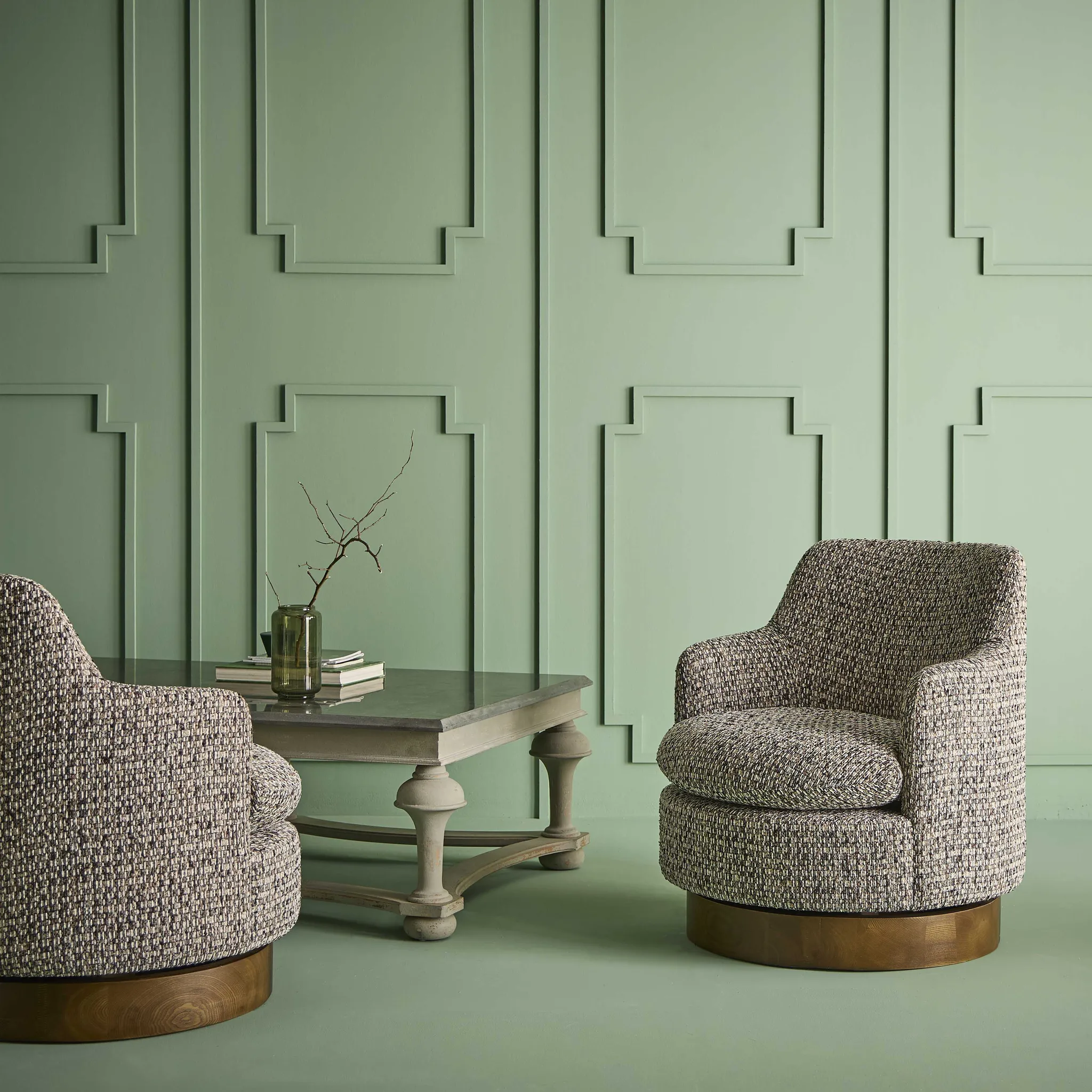 Fauteuil pivotant Sinclair tweed Signature