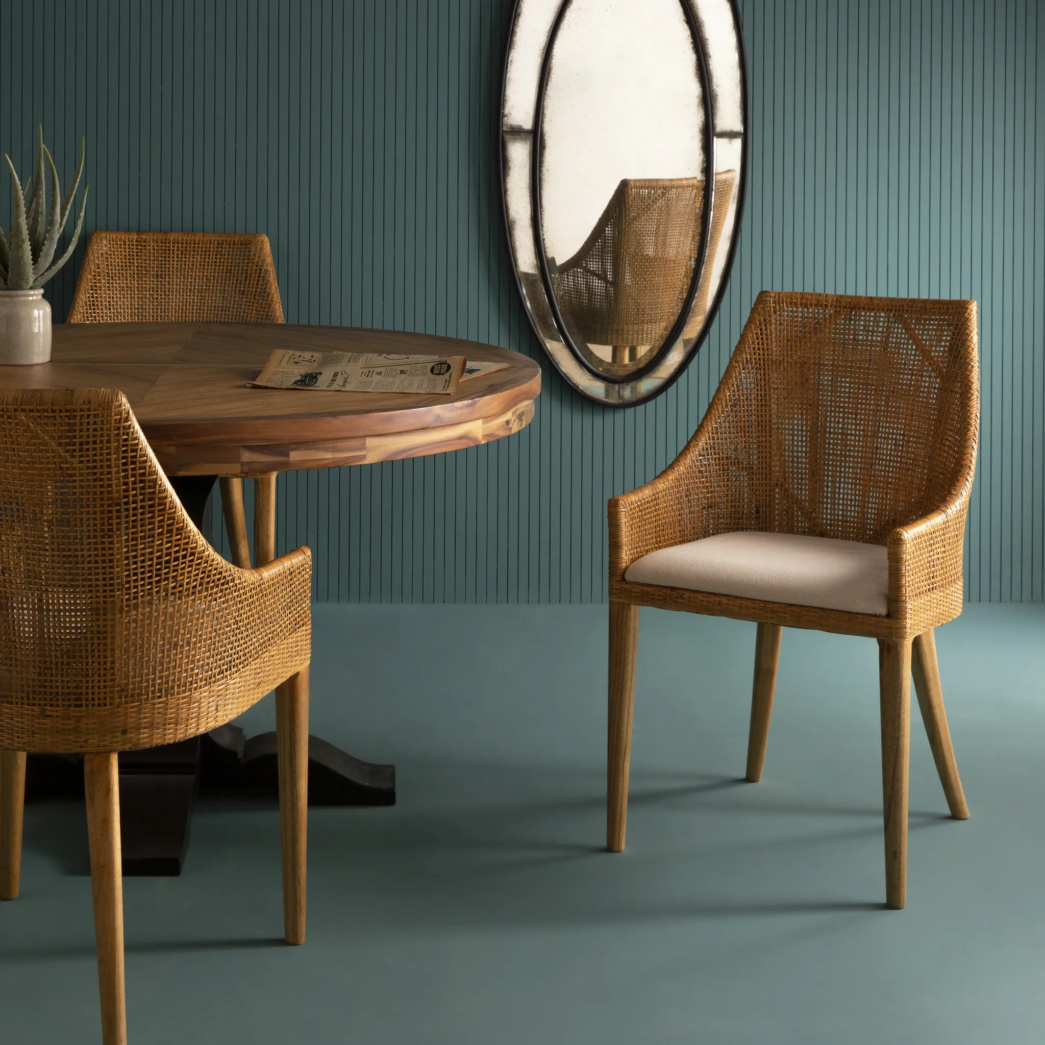 Chaise en rotin assise amovible Julie sIGNATURE