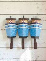 Porte-manteau en bois à 3 crochets Bateau Batela