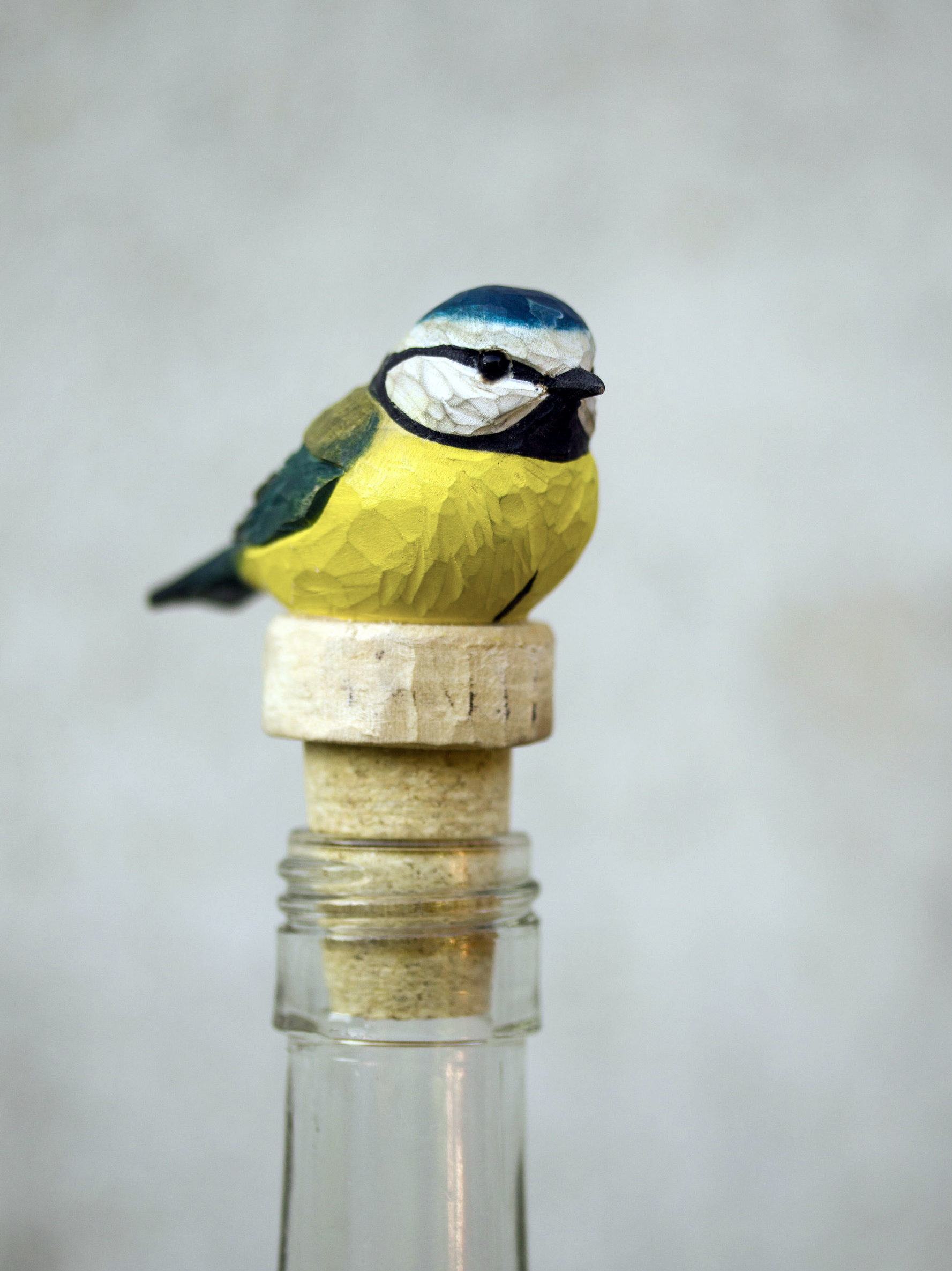 Bouchon de bouteille liège Mésange Bleue Wildlife Garden