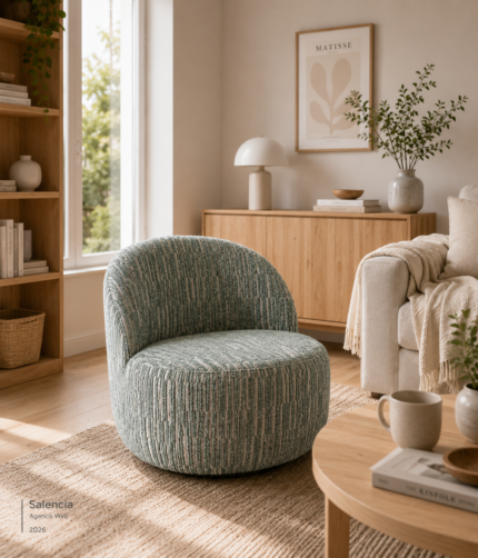 Fauteuil pivotant Culbuto vert Signature