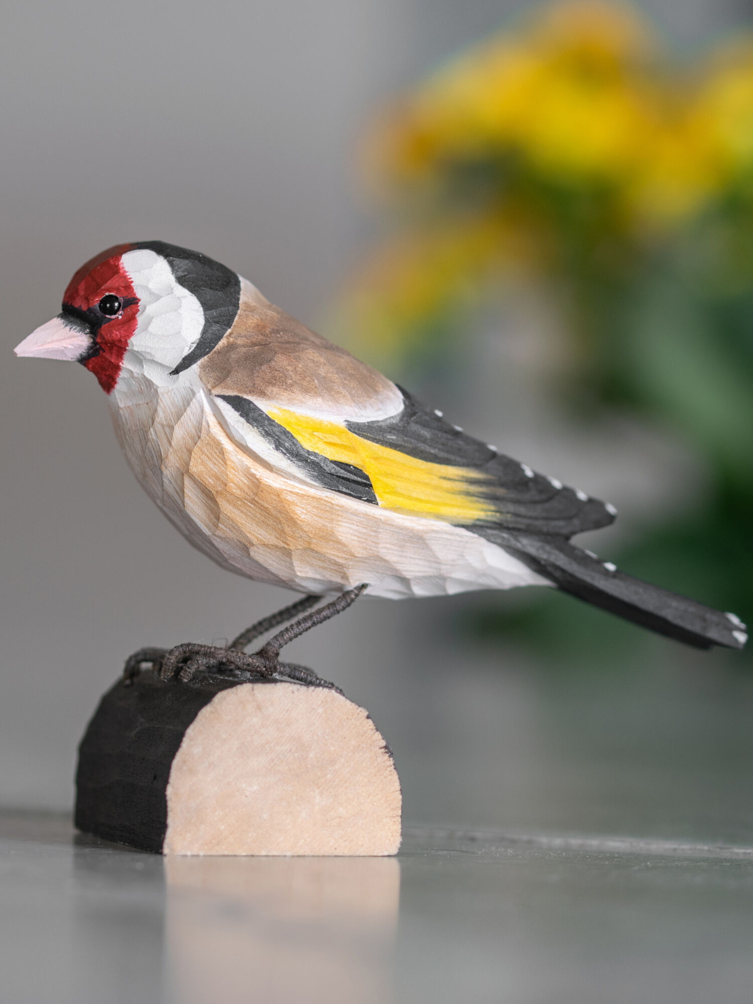 Figurine bois Chardonneret élégant Wildlife Garden