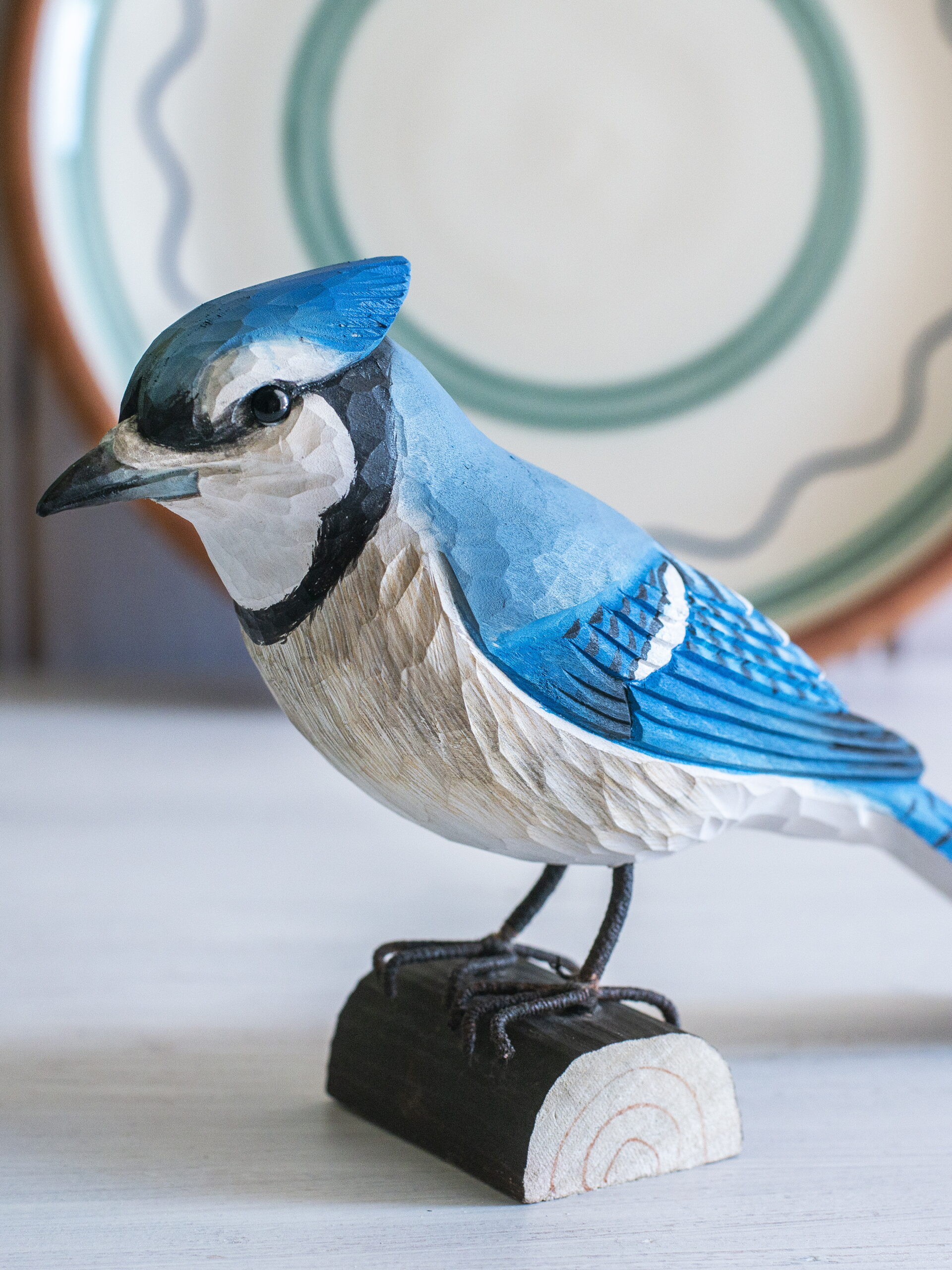 Figurine bois Geai Bleu Wildlife Garden