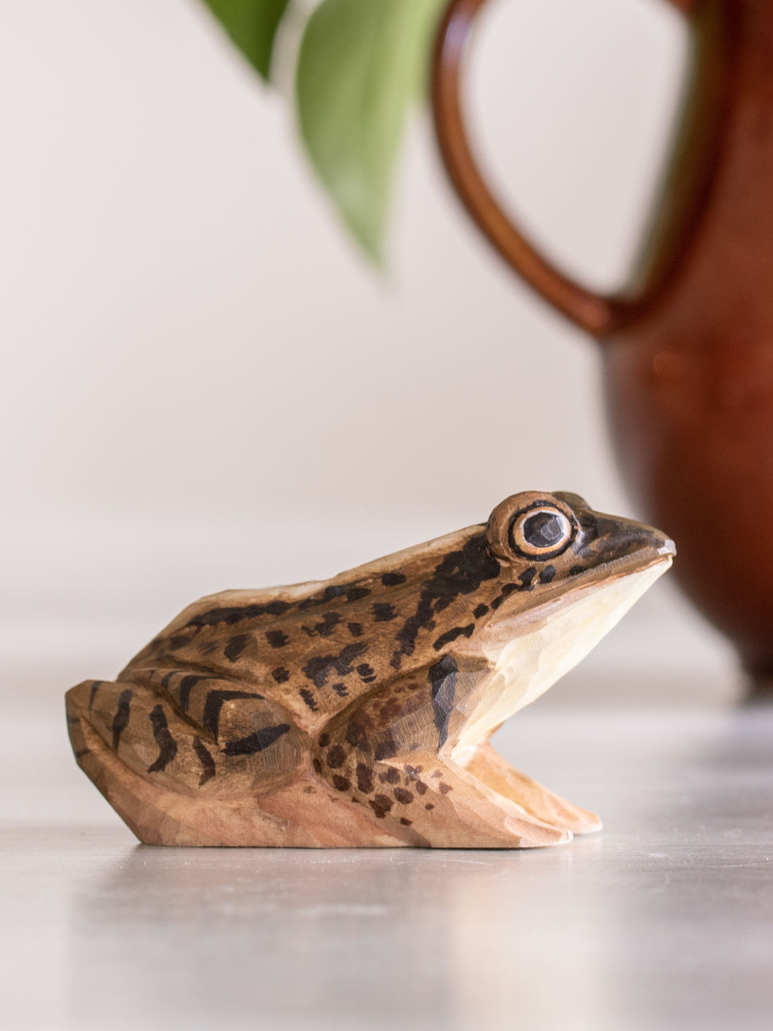 Figurine bois Grenouille Wildlife garden