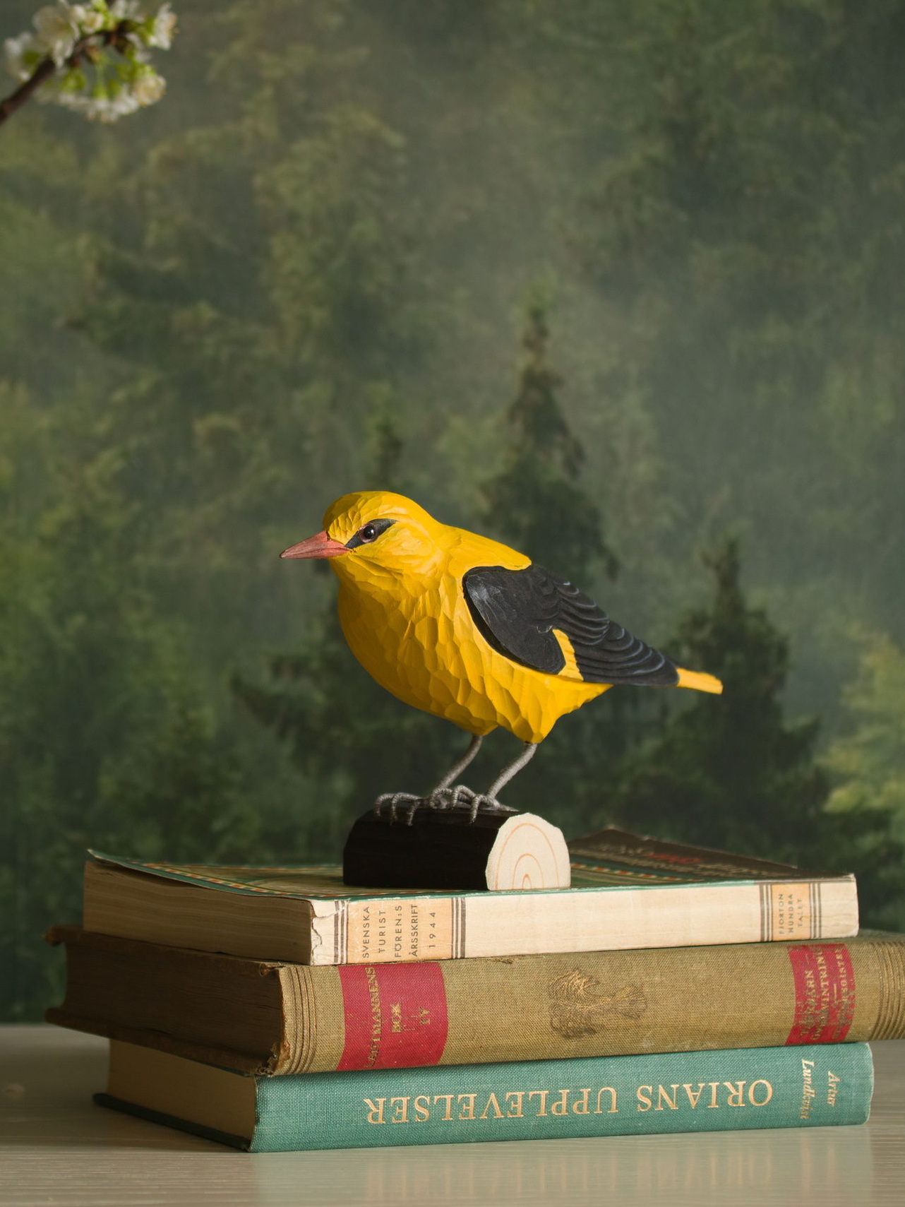 Figurine bois Loriot d'Europe Wildlife Garden