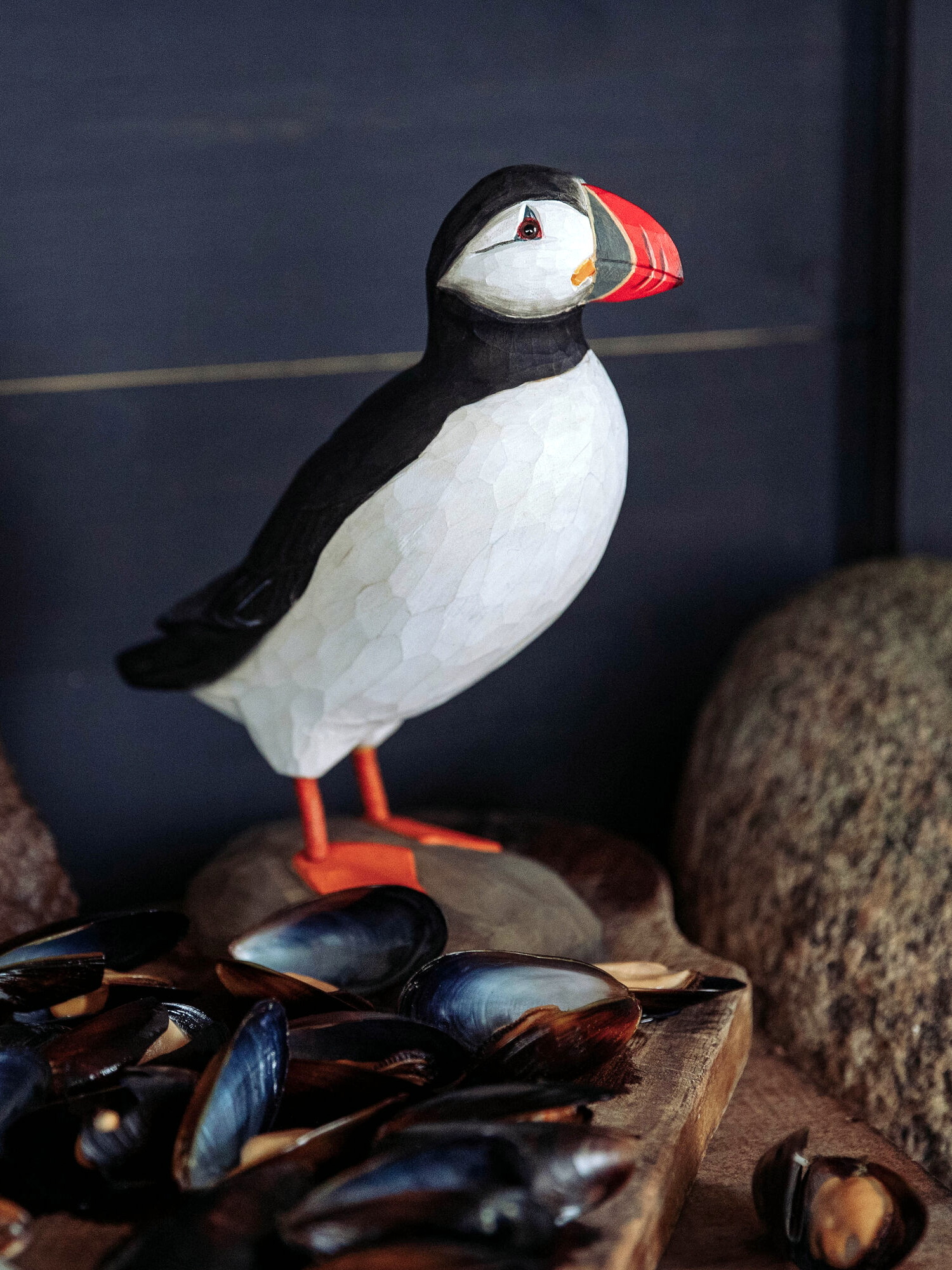 Figurine bois Macareux moine Wildlife Garden