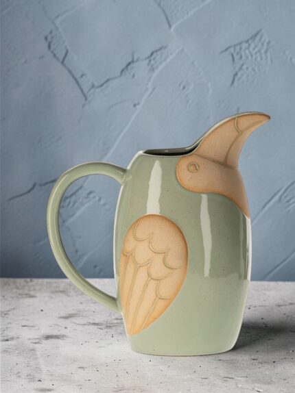 Pichet Bird bec en l'air Vert Olive Athezza