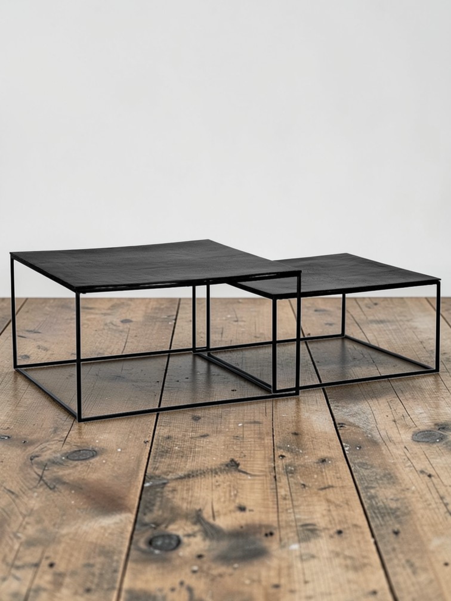 Set de 2 Tables basses Escala Gigognes Noires Athezza
