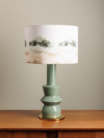 Lampe à poser Laquée verte Paysage Chehoma