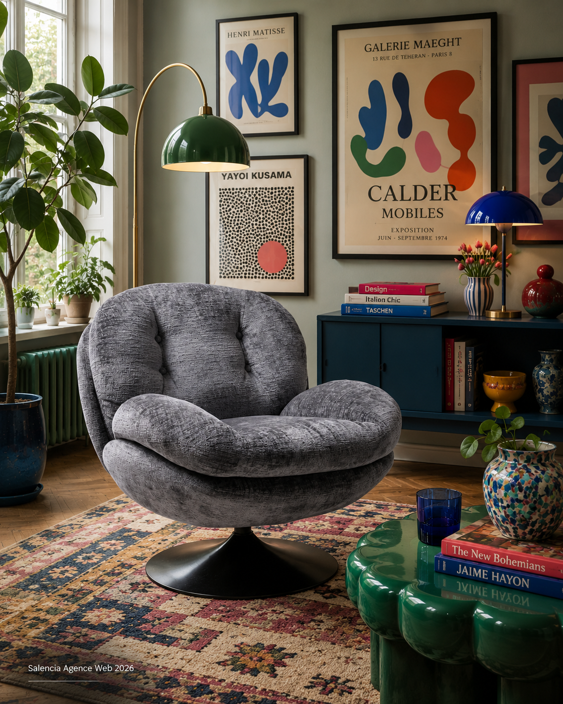 fauteuil-memento-gris-pied-noir-athezza-1018133 Fauteuil Memento Gris pied noir Athezza