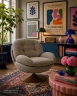 Fauteuil Memento Retro taupe Athezza