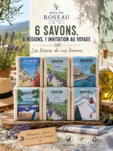 Lot 6 savonnettes des Régions MAs du Roseau